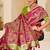 Rani pink gold zari weaving zari tissue silk saree with blouse
