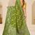 Olive green gold zari weaving zari tissue silk saree with blouse