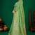Mint green gold zari weaving zari tissue silk saree with blouse