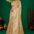 Beige meenakari zari weaving zari tissue silk saree with blouse