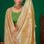 Beige meenakari zari weaving zari tissue silk saree with blouse