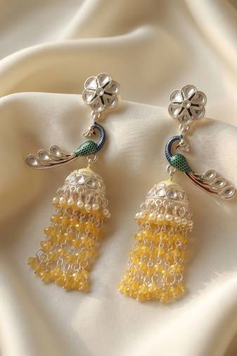   Earrings/ Gold-Plated Jhumki Earrings For Wo  And Girls