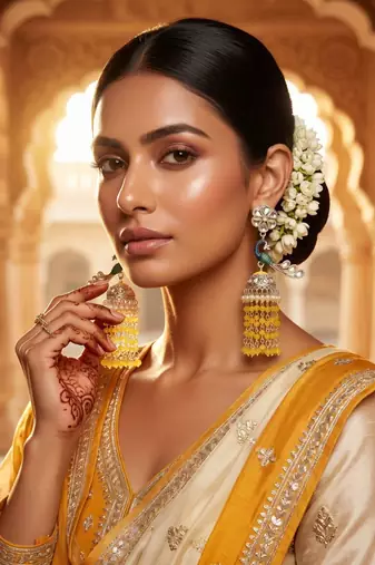   Earrings/ Gold-Plated Jhumki Earrings For Wo  And Girls