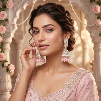   Traditional Bali Jhumka Earrings/ Earrings For Wo  And Girls 2