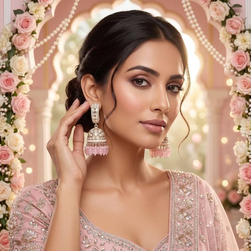   Traditional Bali Jhumka Earrings/ Earrings For Wo  And Girls