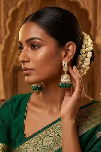  Traditional Bali Jhumka Earrings/ Earrings For Wo  And Girls