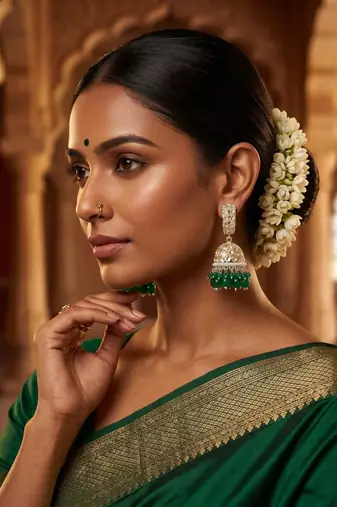   Traditional Bali Jhumka Earrings/ Earrings For Wo  And Girls