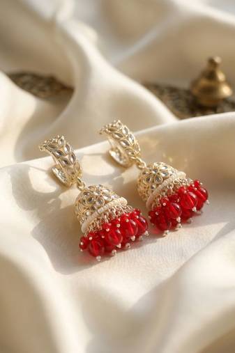   Traditional Bali Jhumka Earrings/ Earrings For Wo  And Girls