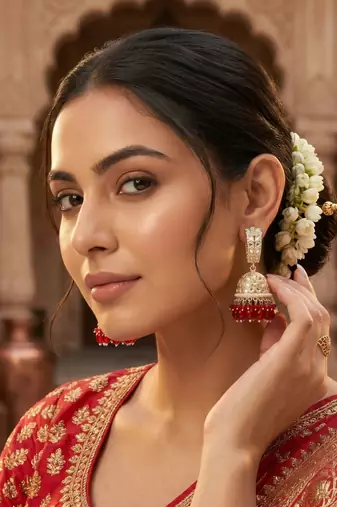   Traditional Bali Jhumka Earrings/ Earrings For Wo  And Girls