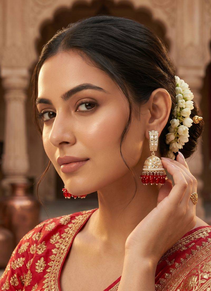   Traditional Bali Jhumka Earrings/ Earrings For Wo  And Girls