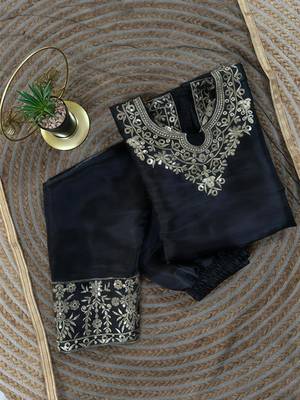Kids Girls Top Palazzo with Dupatta Embroidery Work 4