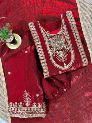 Kids Girls Top Palazzo with Dupatta Embroidery Work 4