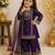 Kids Girls Top Palazzo with Dupatta Embroidery Work