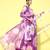 Floral printed organza kurta with dupatta