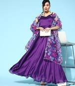 Satin kurta with dupatta