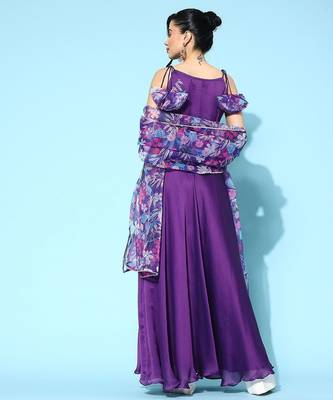 Satin kurta with dupatta 5