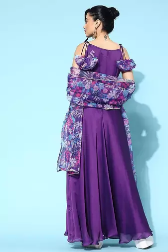 Satin kurta with dupatta