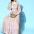 Women lavender georgette shimmer & sequin kurta