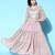 Women lavender georgette shimmer & sequin kurta
