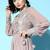 Women lavender georgette shimmer & sequin kurta