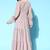Women lavender georgette shimmer & sequin kurta
