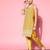Women ethnic motifs poly georgette print parade kurta set