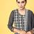 Women ethnic motifs poly-georgette hyper texture kurta set