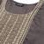 Women charcoal grey ethnic motifs embroidered sequinned kurta with trousers