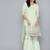 Women green ethnic motifs embroidered regular gotta patti kurta with sharara & with dupatta