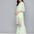 Women green ethnic motifs embroidered regular gotta patti kurta with sharara & with dupatta