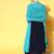 Women blue ethnic motifs embroidered kurta with trousers & with dupatta