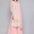 Women pink embroidered regular sequinned kurta with sharara & with dupatta