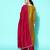 Women yellow floral embroidered regular sequinned kurta with palazzos & with dupatta