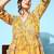 Women floral printed pleated sequinned kurta with trousers
