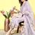 Women floral embroidered regular sequinned kurta with trousers & with dupatta