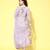 Women floral embroidered regular sequinned kurta with trousers & with dupatta