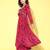 Women printed pleated kurta with palazzos