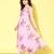 Women floral printed pleated gotta patti kurta with trousers