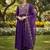 Women ethnic motifs embroidered panelled kurta with palazzos & with dupatta