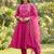 Women ethnic motifs embroidered empire gotta patti kurta with trousers & with dupatta