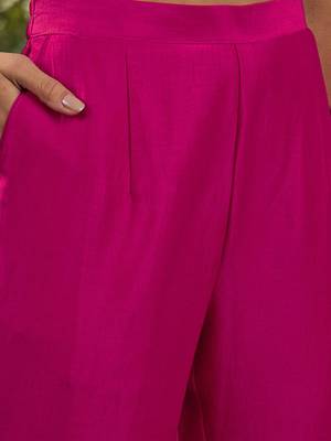 Women ethnic motifs embroidered empire gotta patti kurta with trousers & with dupatta 3