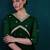 Floral embroidered empire v-neck georgette a-line kurta with palazzos