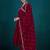 Women ethnic motifs embroidered anarkali kurta with trousers & dupatta
