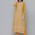 Women mustard yellow ethnic motifs embroidered kurta with trousers & with dupatta