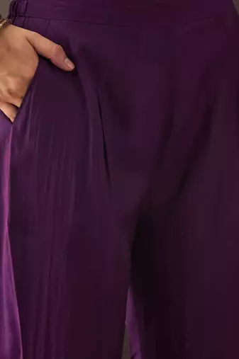 Women ethnic motifs embroidered regular kurta with trousers & dupatta