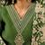 Women floral regular thread work kurta with trousers & with dupatta