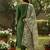 Women floral regular thread work kurta with trousers & with dupatta