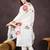 Women floral embroidered regular thread work kurta with trousers & dupatta