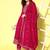 Floral embroidered regular sequinned anarkali kurta with trousers & dupatta