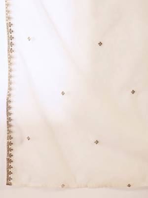 Women ethnic motifs embroidered regular thread work kurta with trousers & with dupatta 4